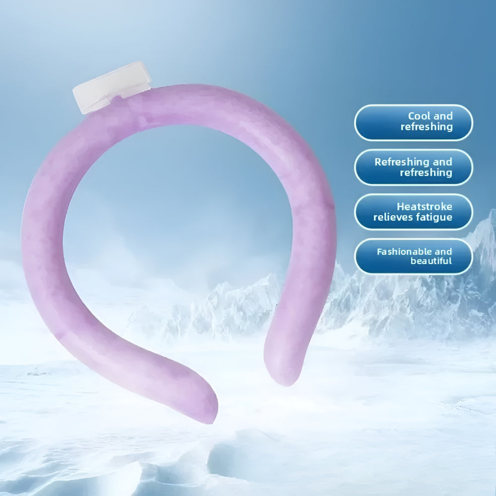 Wearable Neck Cooling Ring - Personal Cooling Device for Summer Heat Relief