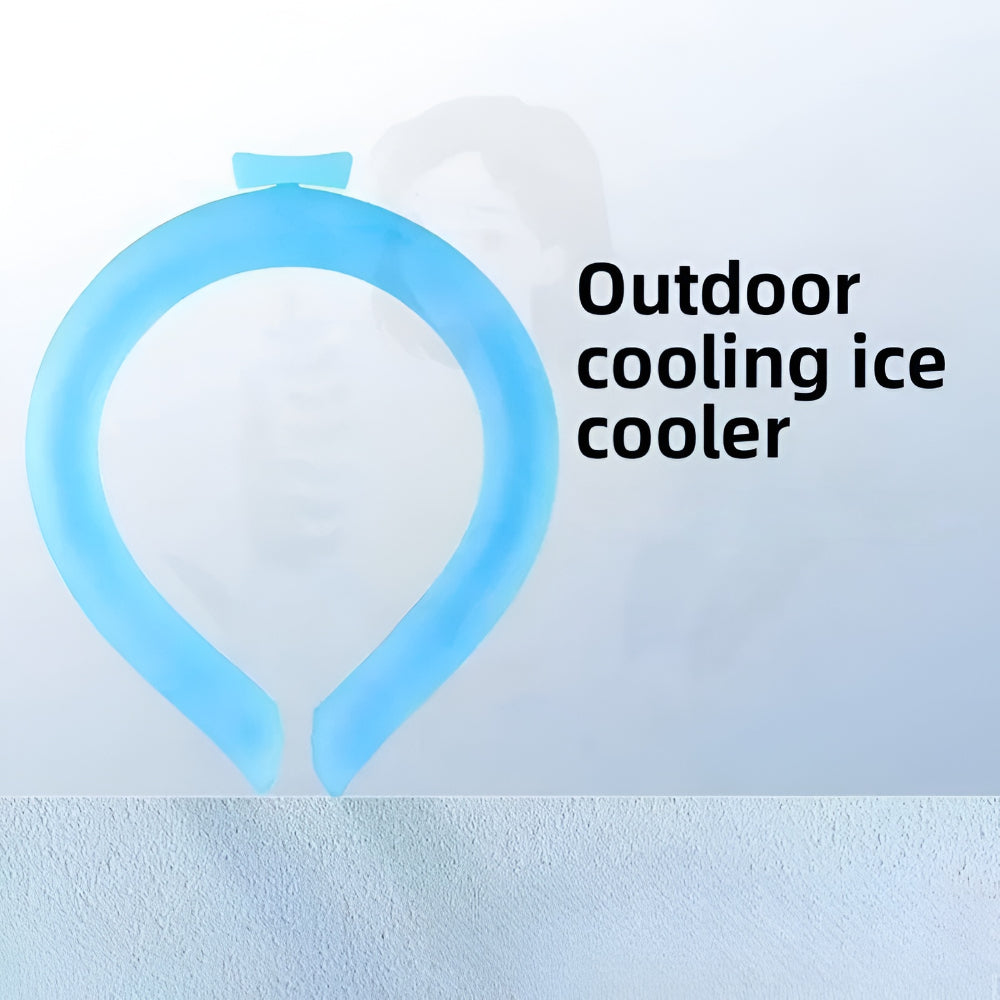 Wearable Neck Cooling Ring - Personal Cooling Device for Summer Heat Relief