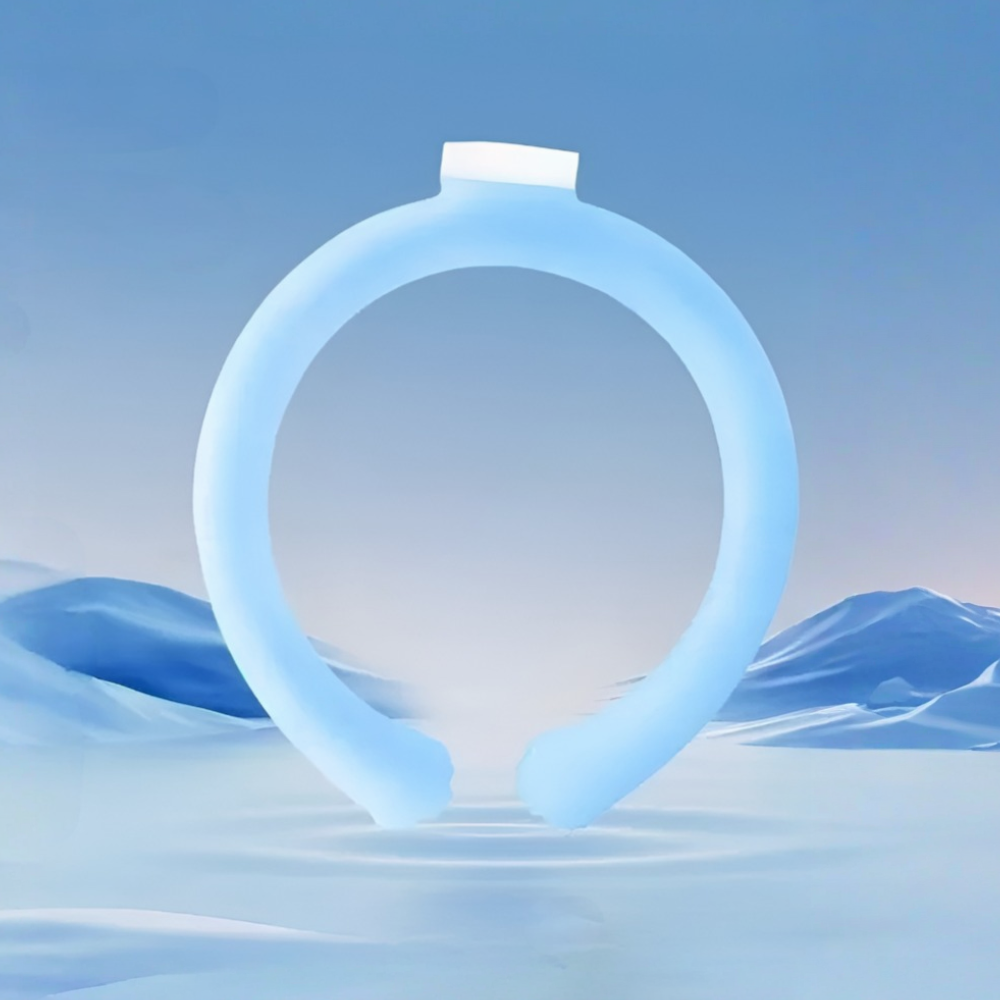 Wearable Neck Cooling Ring - Personal Cooling Device for Summer Heat Relief