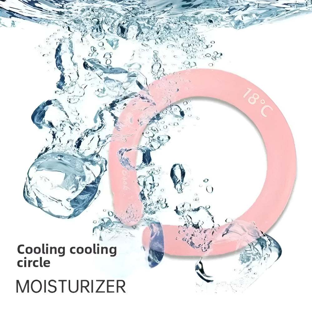 Wearable Neck Cooling Ring - Personal Cooling Device for Summer Heat Relief