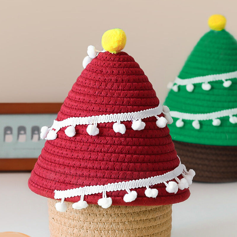Decorative Christmas Tree Basket – Festive Storage Basket