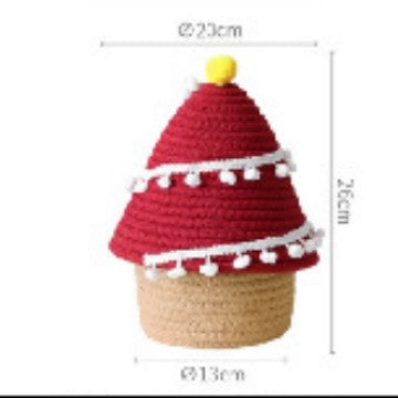 Decorative Christmas Tree Basket – Festive Storage Basket