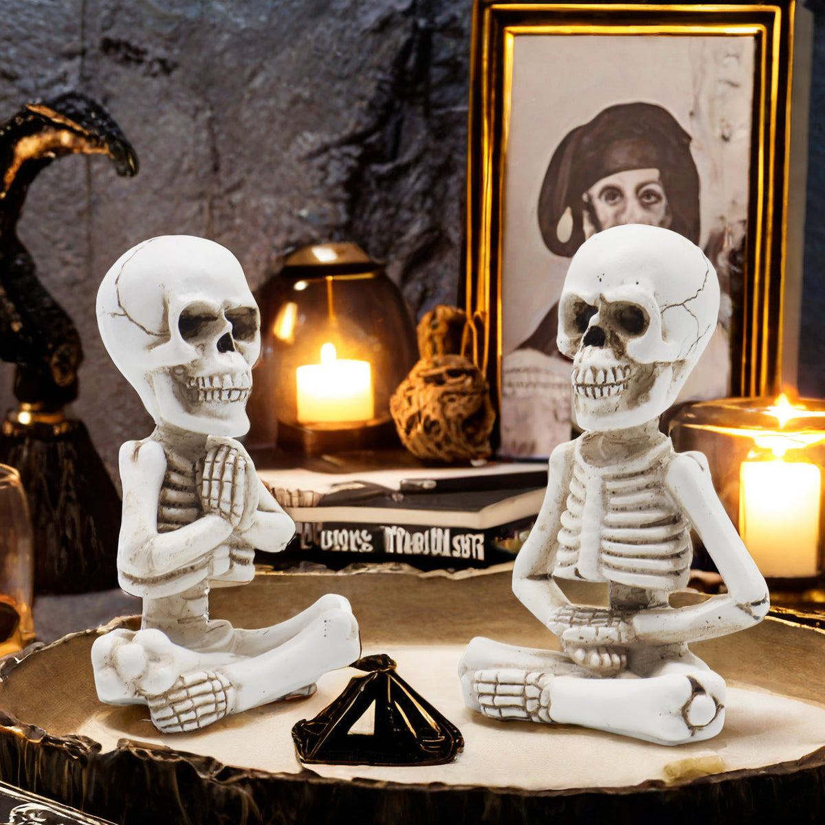 Decorative Skeleton Figure - Tabletop Halloween Accent