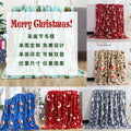 Festive Holiday Themed Plush Throw Blanket
