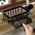 Kitchen Faucet Organizer – Rust-Resistant Aluminum, Suction Mount & Tidy