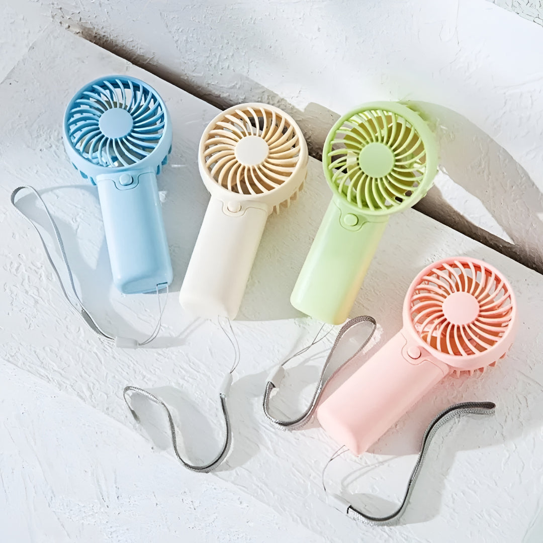 ZenWave Traveler | Portable Mini Fan – Handheld, Battery Powered & Travel-Ready