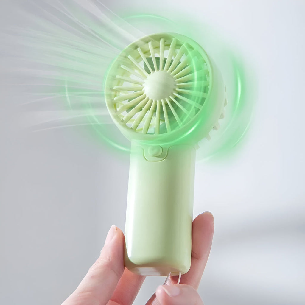 ZenWave Traveler | Portable Mini Fan – Handheld, Battery Powered & Travel-Ready
