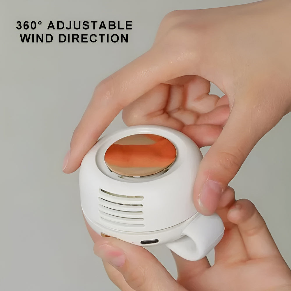 Wearable Waist Clip Fan - Portable Hands-Free Cooling Fan for Outdoor Activities