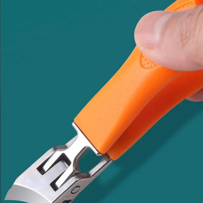 Nail Clipper with Splash Guard – Wide Handle & Effortless Thick Nail Cut