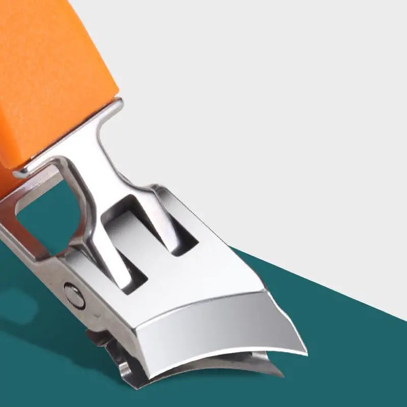 Nail Clipper with Splash Guard – Wide Handle & Effortless Thick Nail Cut