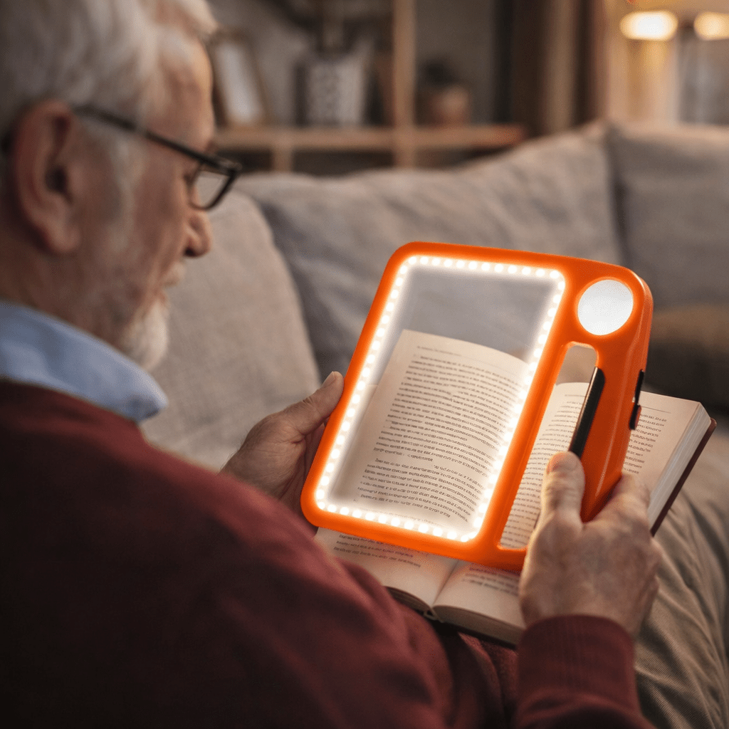 LED Magnifying Glass 5× & 10× – USB Rechargeable, 48 LEDs & Hands-Free