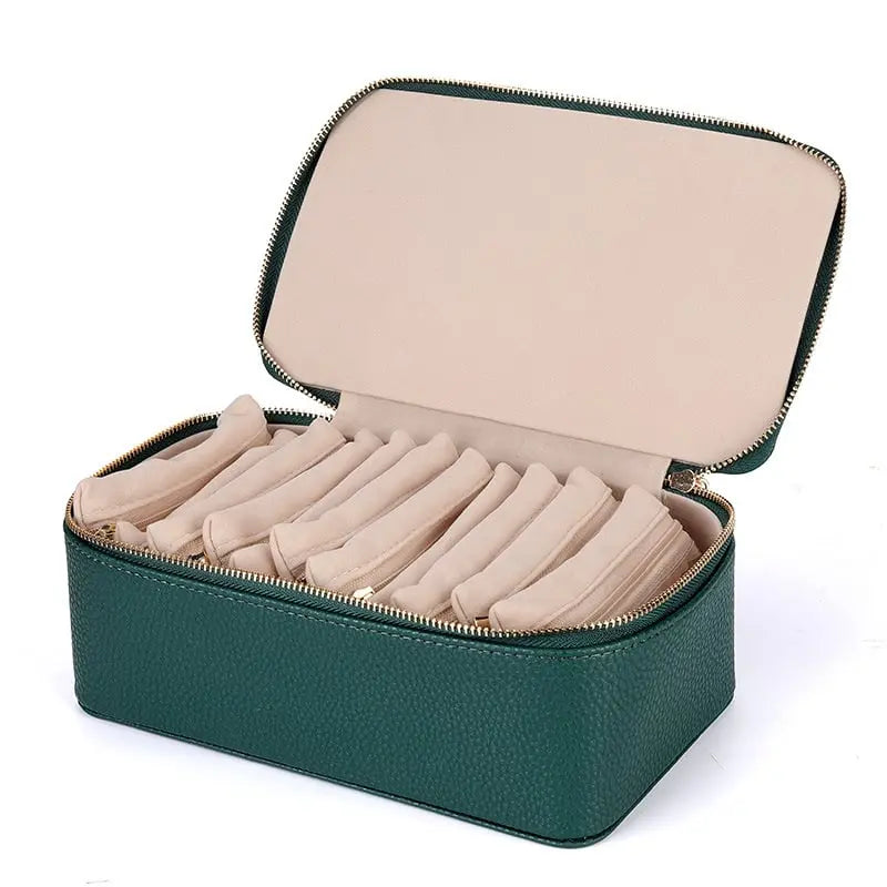 Jewelry Box with Clear Pouches – Organized Storage, Stackable & Travel-Ready