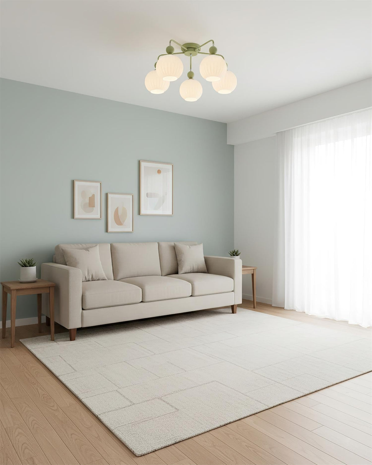 Multi-Light Glass Pendant Ceiling Fixture