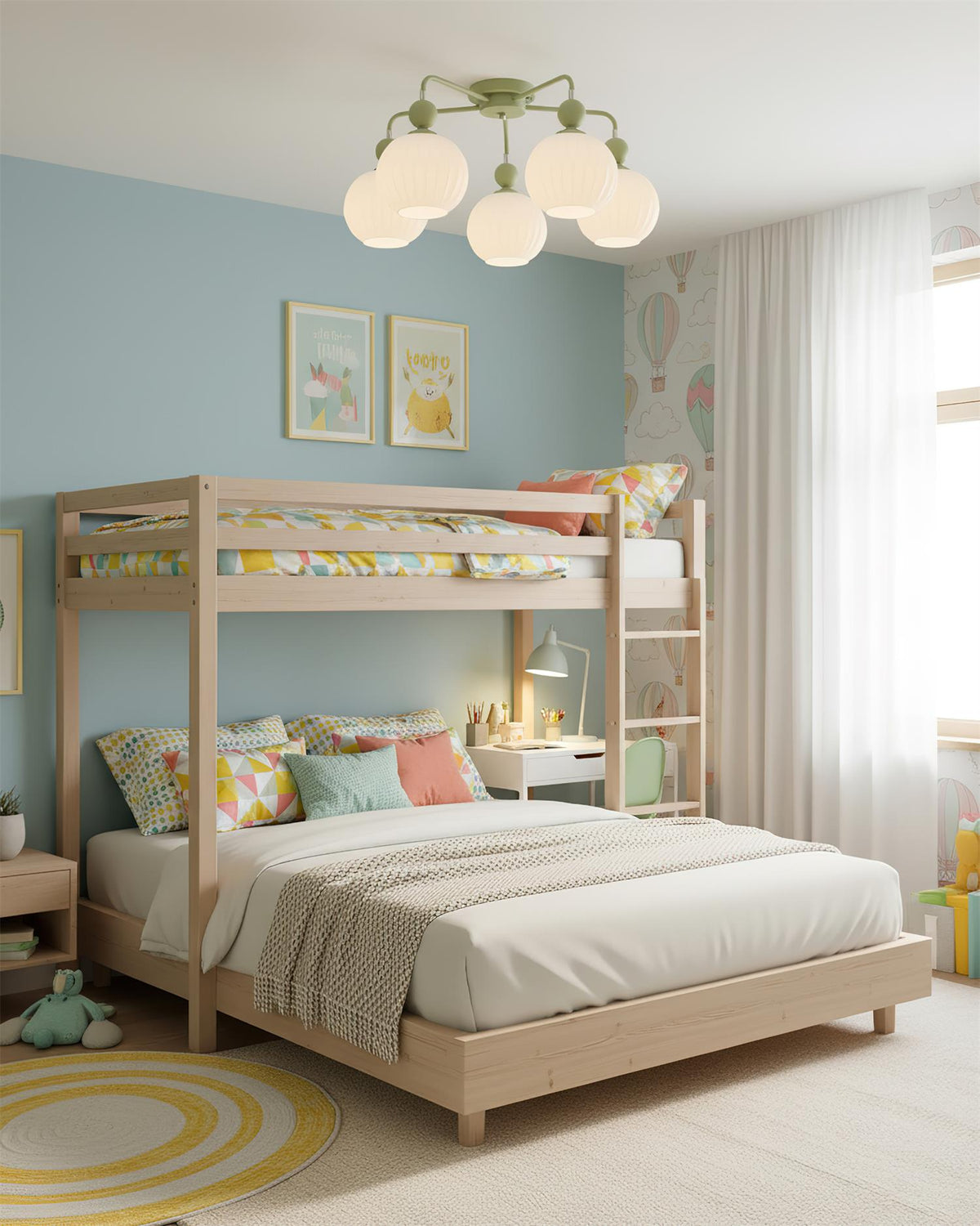 Multi-Light Glass Pendant Ceiling Fixture
