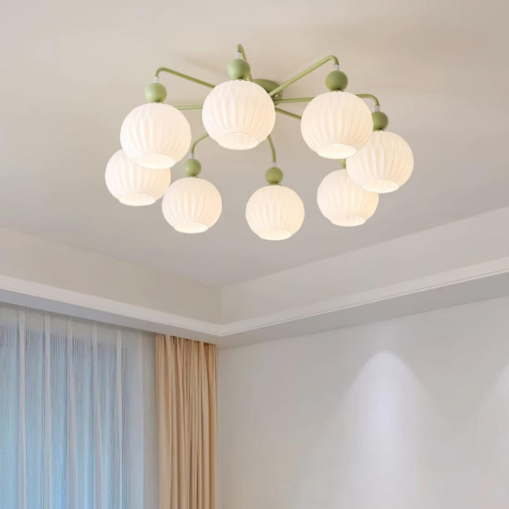 Multi-Light Glass Pendant Ceiling Fixture