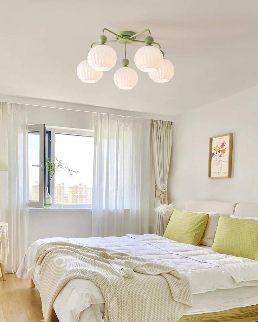 Multi-Light Glass Pendant Ceiling Fixture