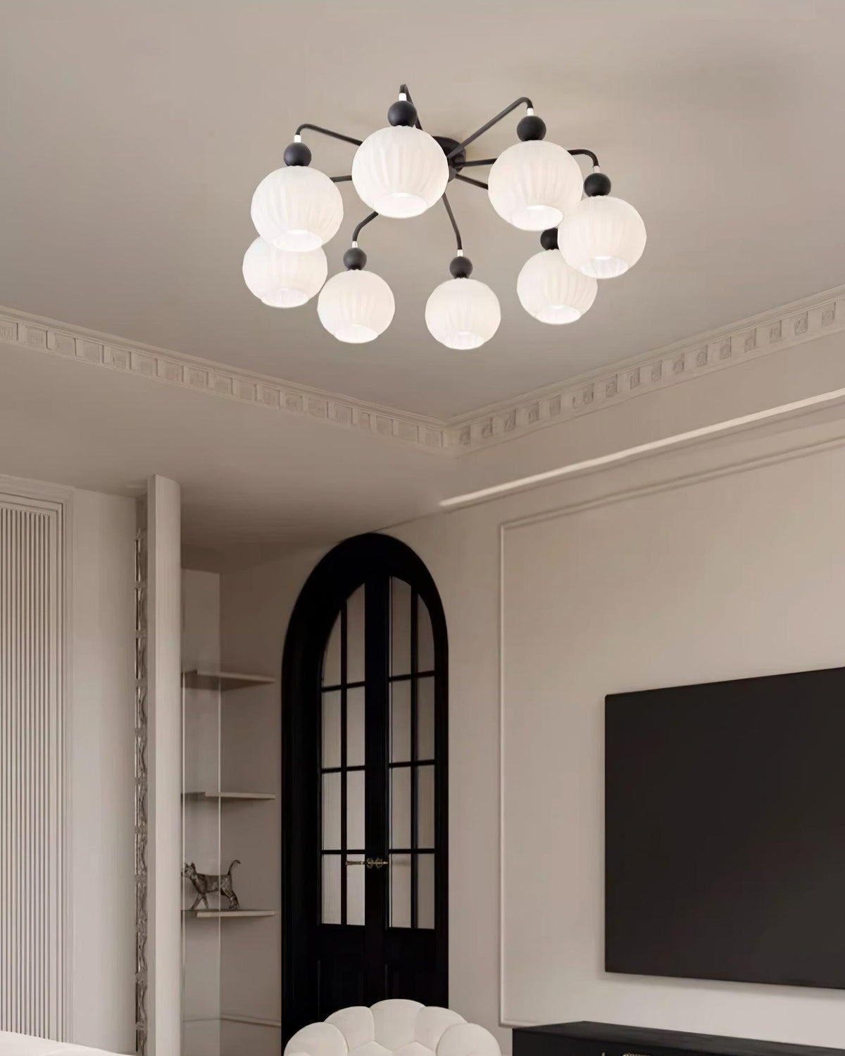 Multi-Light Glass Pendant Ceiling Fixture