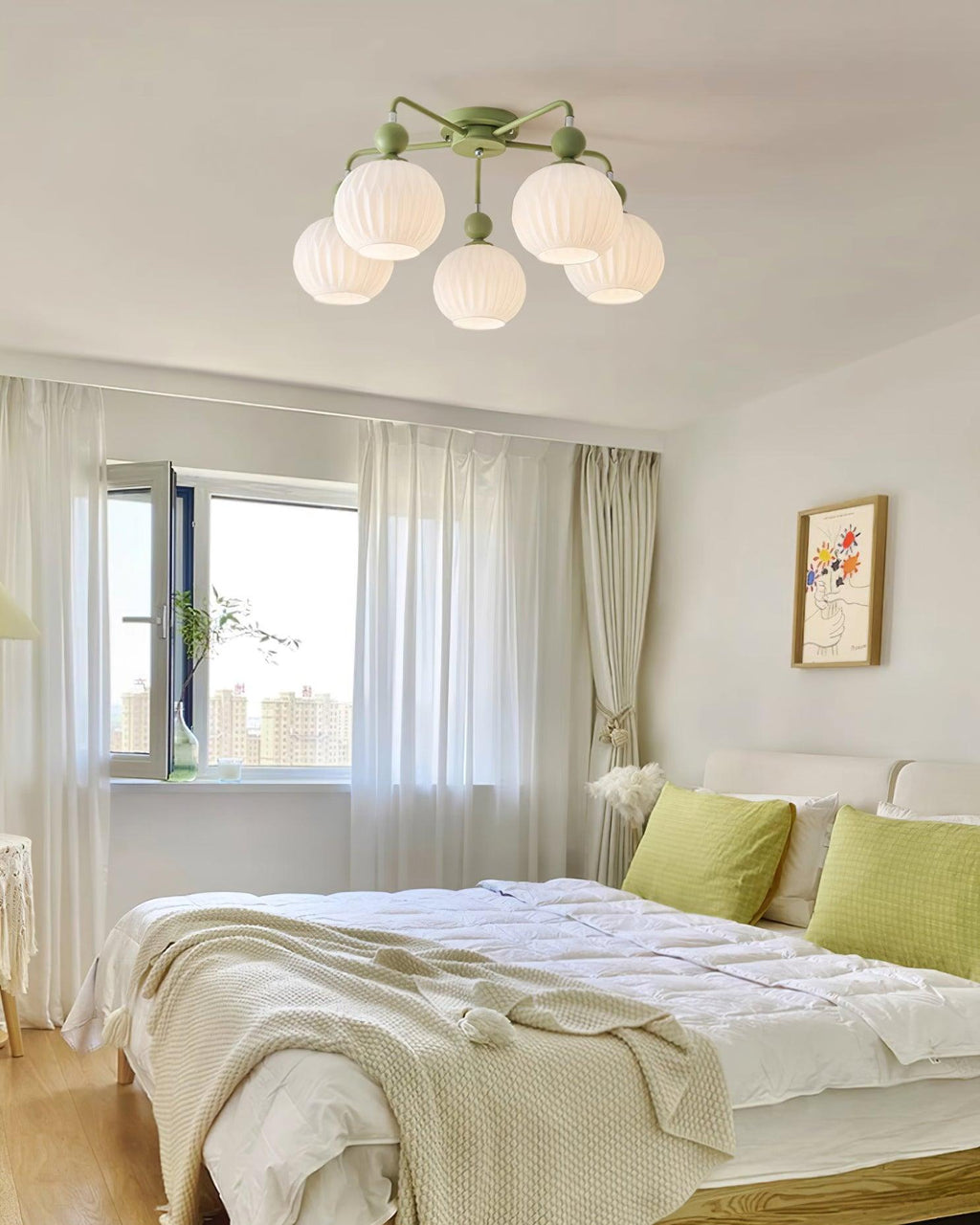 Multi-Light Glass Pendant Ceiling Fixture