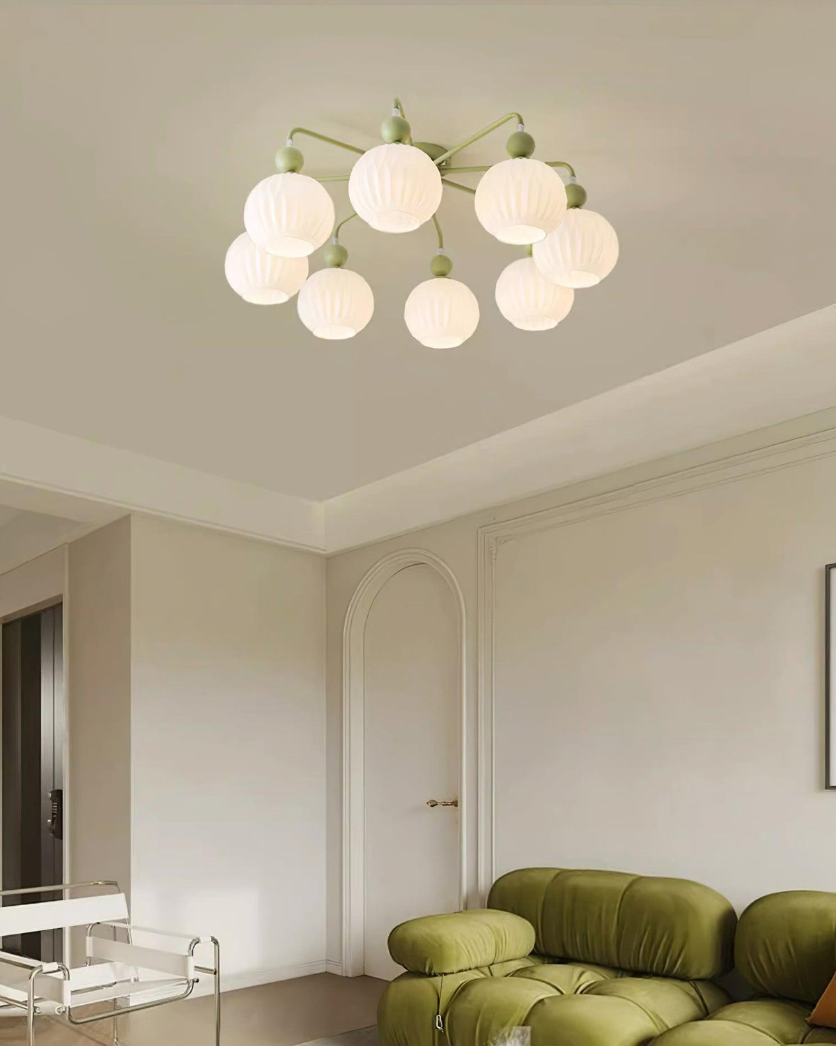 Multi-Light Glass Pendant Ceiling Fixture