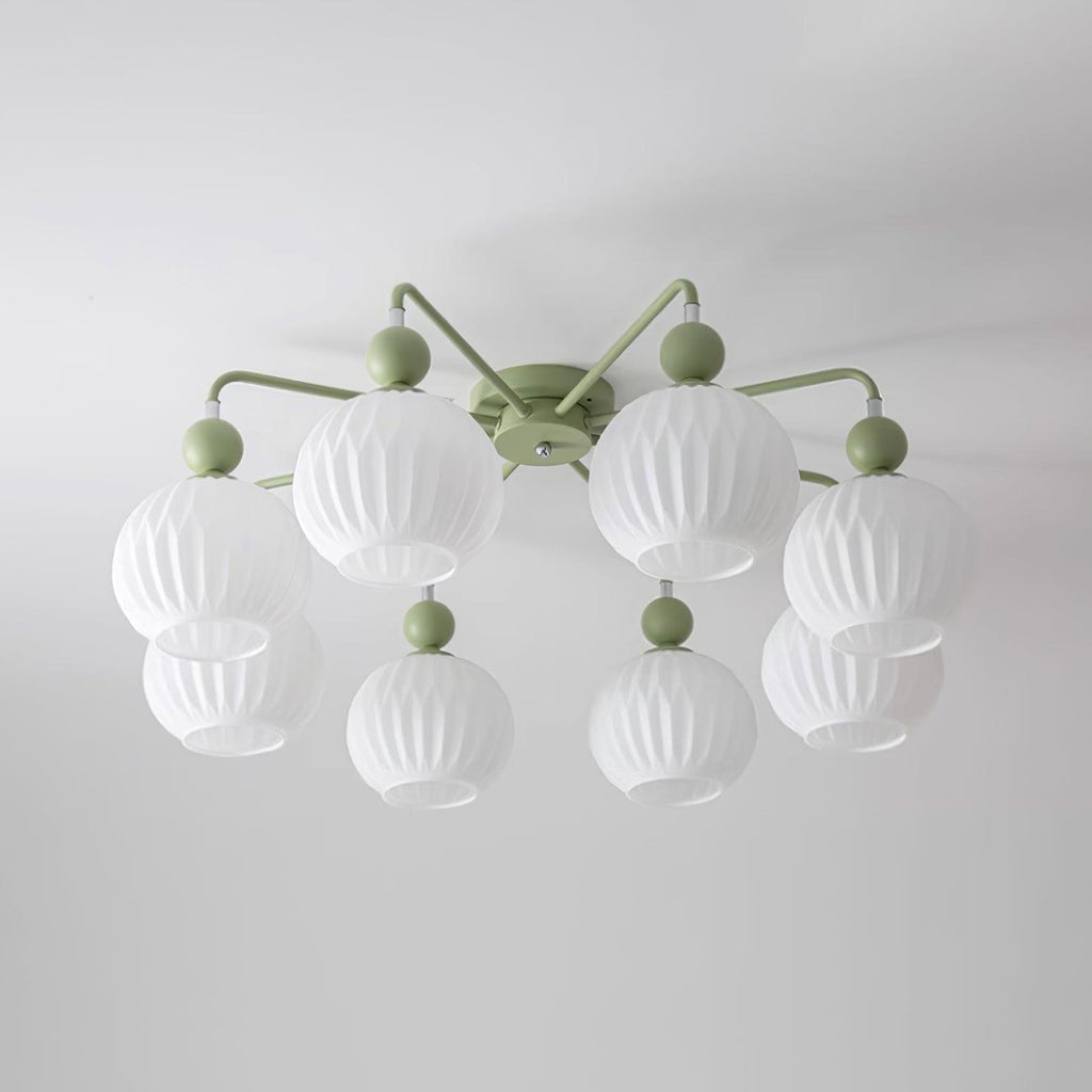 Multi-Light Glass Pendant Ceiling Fixture