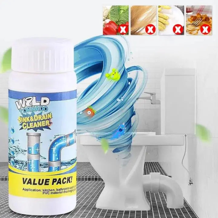 Drain Cleaner Powder – Unclogs Pipes Fast & Chemical-Free Maintenance