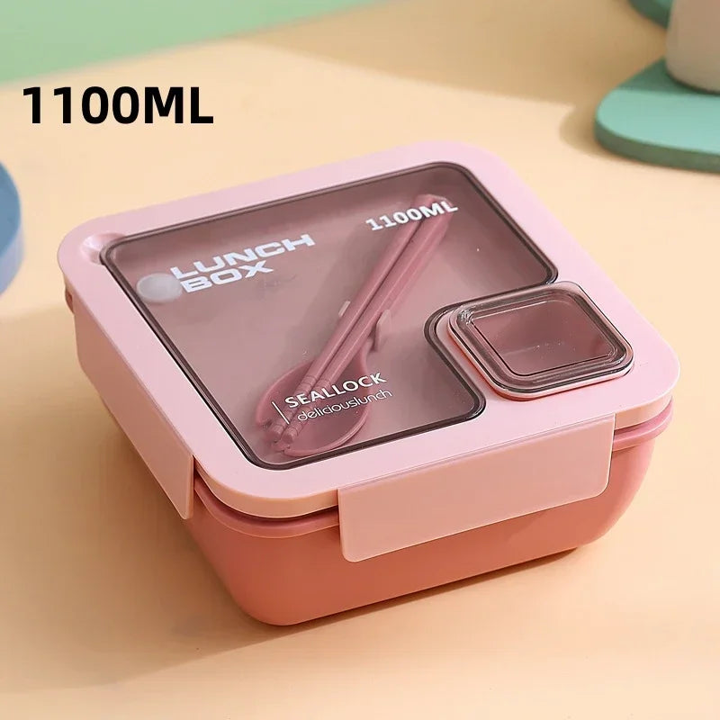 Bento Lunch Boxes – Leak-Proof with Cutlery, Microwave &amp; Dishwasher Safe