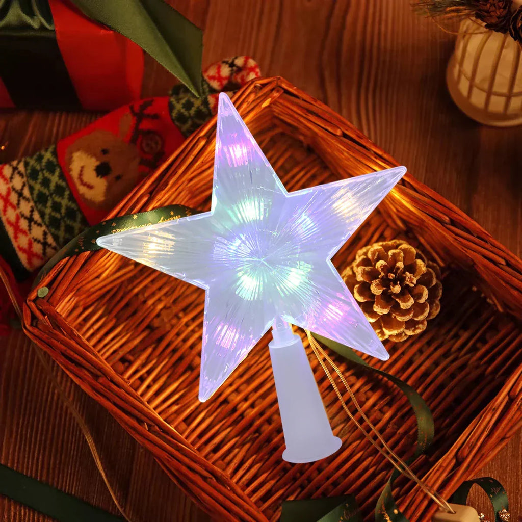 Bright Christmas Star – LED Illuminated Tree Topper