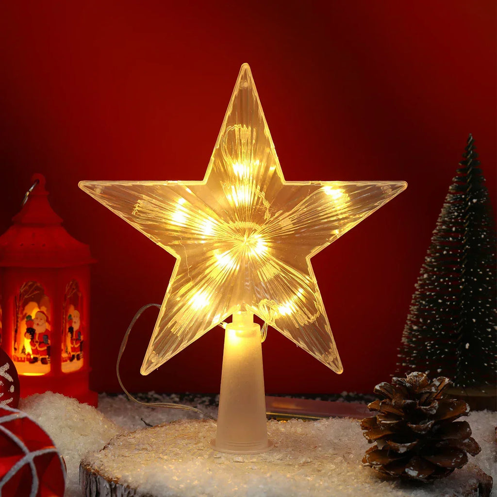 Bright Christmas Star – LED Illuminated Tree Topper
