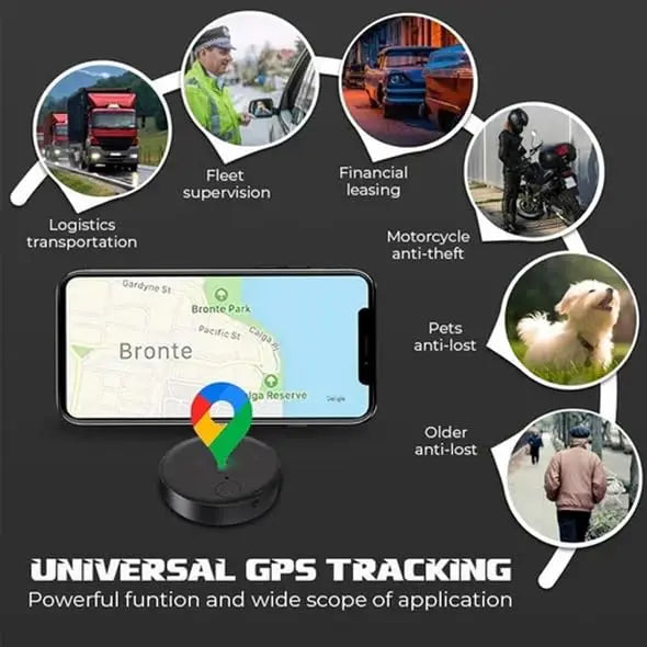 Mini GPS Tracker 2-Pack – Real-Time Tracking, Compact & Long Battery Life