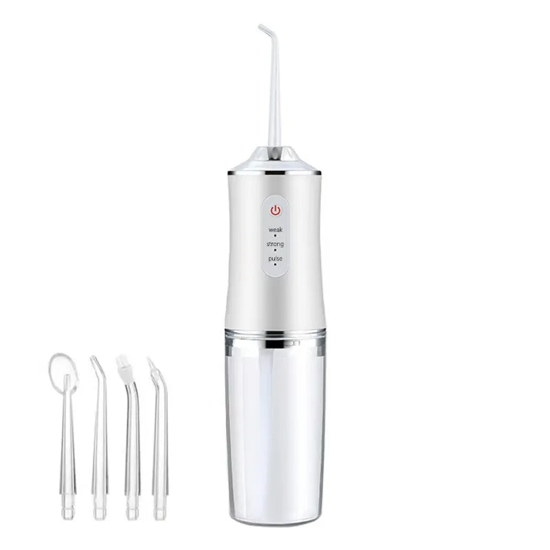 Portable Water Flosser – 4 Cleaning Heads & 3 Modes, IPX7