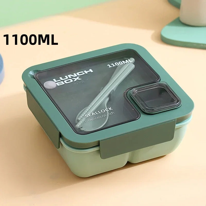 Bento Lunch Boxes – Leak-Proof with Cutlery, Microwave &amp; Dishwasher Safe