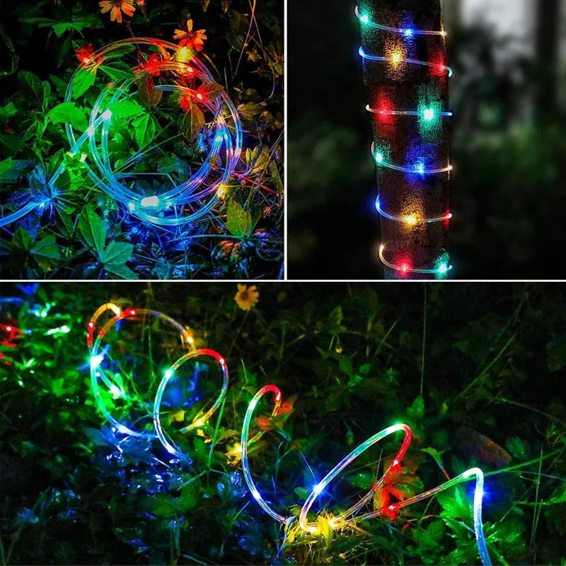 Solar Outdoor Christmas String Lights – Waterproof Garden Fairy Lights, 7 to 32 m