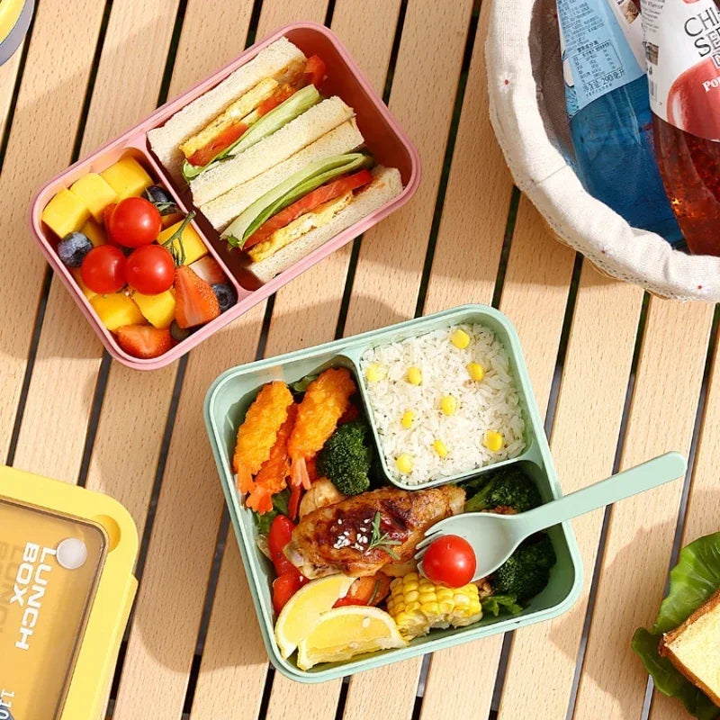Bento Lunch Boxes – Leak-Proof with Cutlery, Microwave &amp; Dishwasher Safe