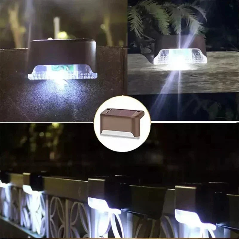 Solar Step Lights 8-Pack – Outdoor Path Illumination & Auto On/Off