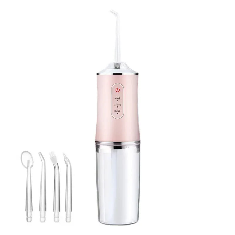 Portable Water Flosser – 4 Cleaning Heads & 3 Modes, IPX7