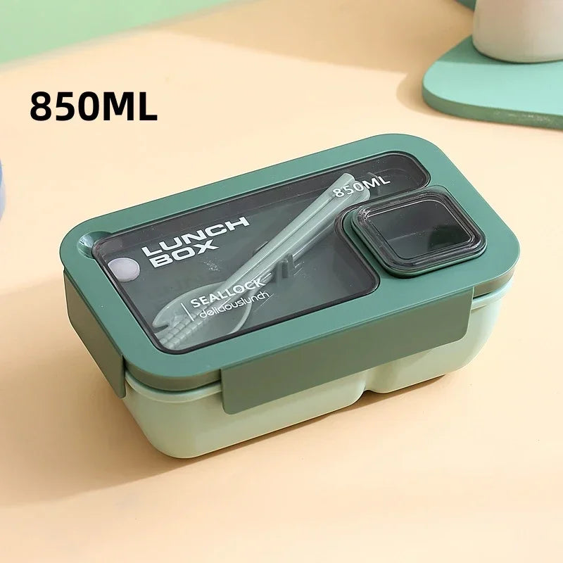 Bento Lunch Boxes – Leak-Proof with Cutlery, Microwave &amp; Dishwasher Safe