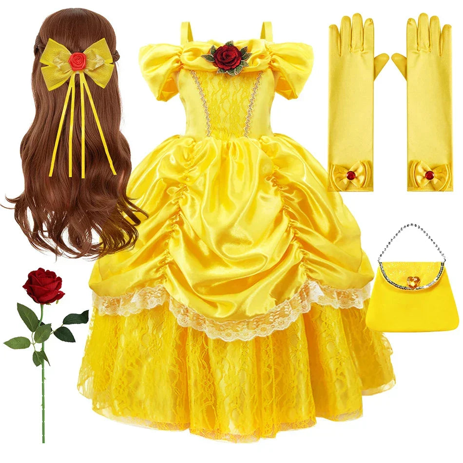 Girls’ Princess Costume Dress and Accessory Set