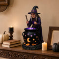 Solar Witch Cauldron Garden Light for Halloween
