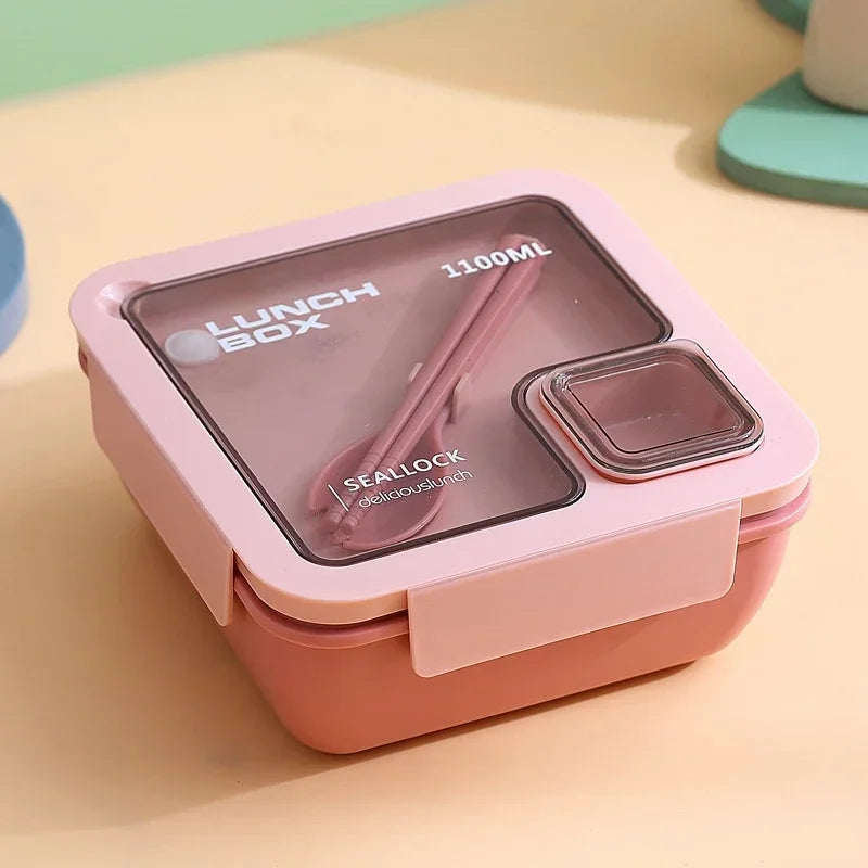 Bento Lunch Boxes – Leak-Proof with Cutlery, Microwave &amp; Dishwasher Safe