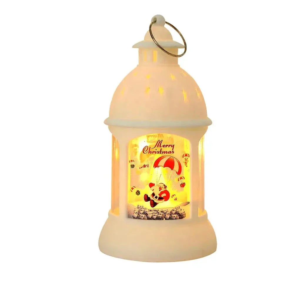LED Christmas Lanterns Santa Snowman Christmas Tree