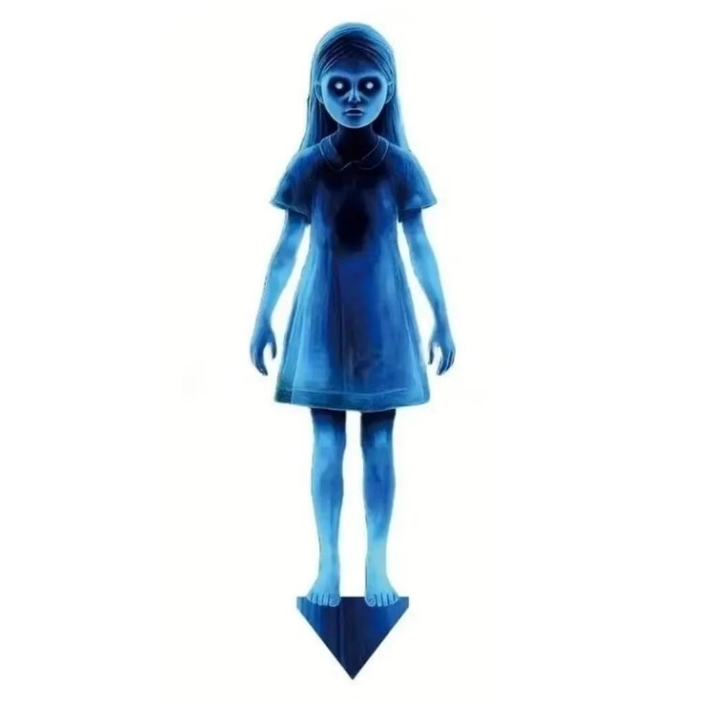 Lighted Metal Ghost Yard Stakes