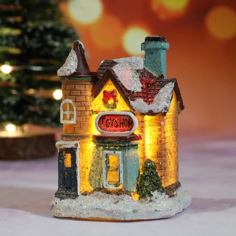 LED Christmas Chalet Light Glowing Holiday Decoration