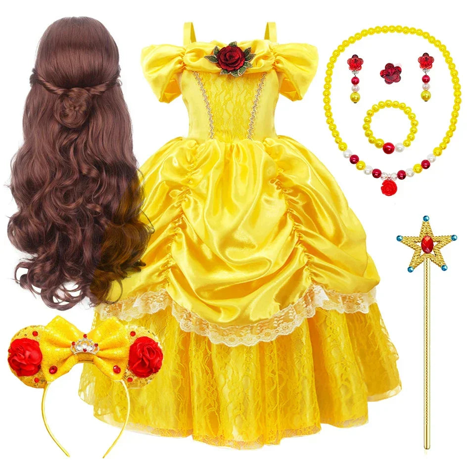 Girls’ Princess Costume Dress and Accessory Set
