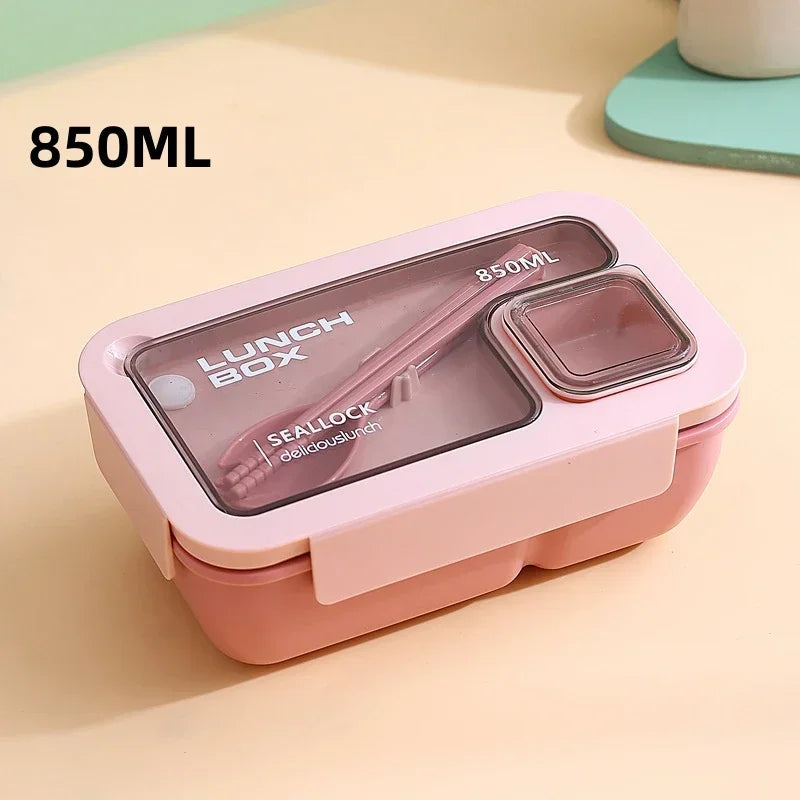 Bento Lunch Boxes – Leak-Proof with Cutlery, Microwave &amp; Dishwasher Safe