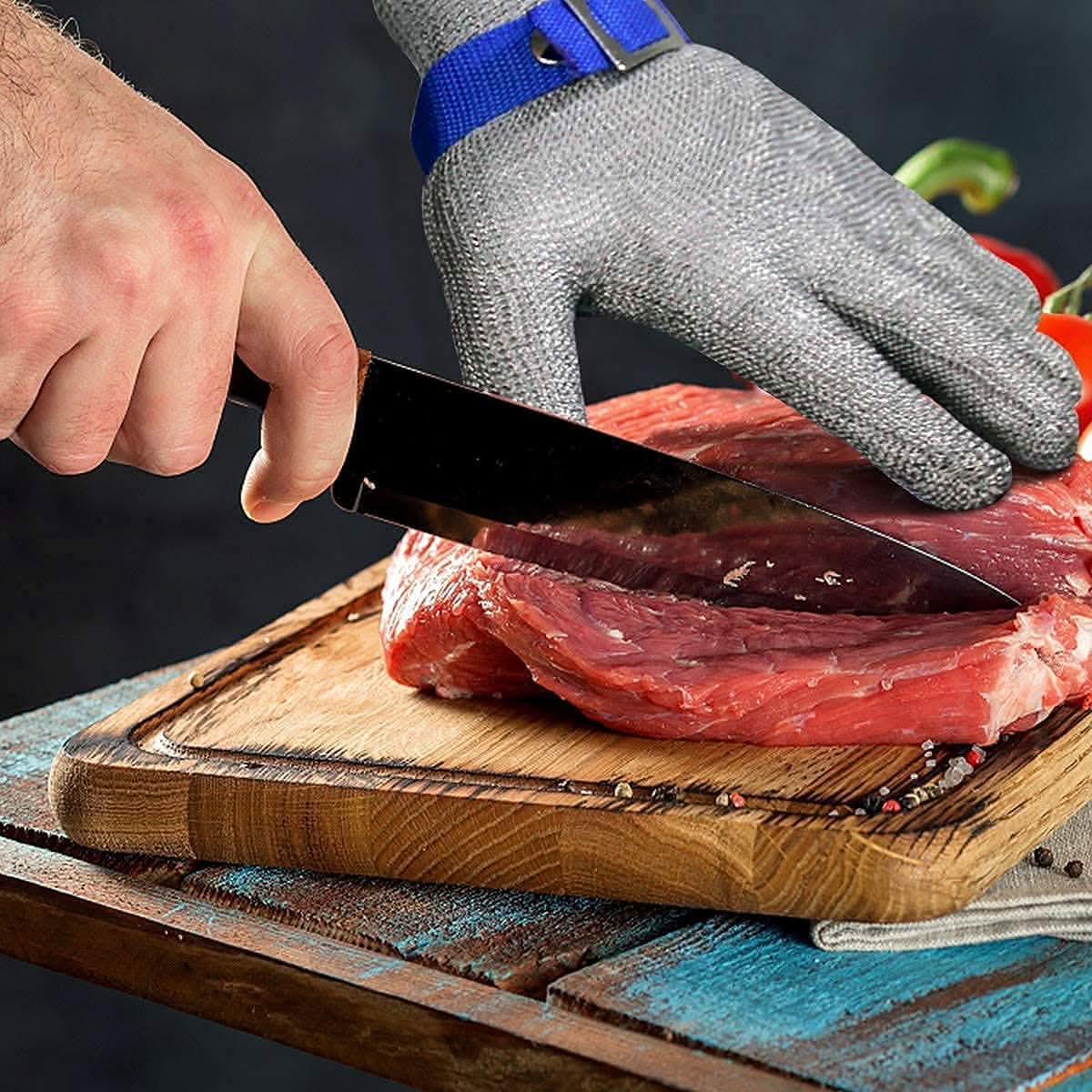 Cut-Resistant Stainless Steel Safety Gloves – Maximum Protection for Kitchen