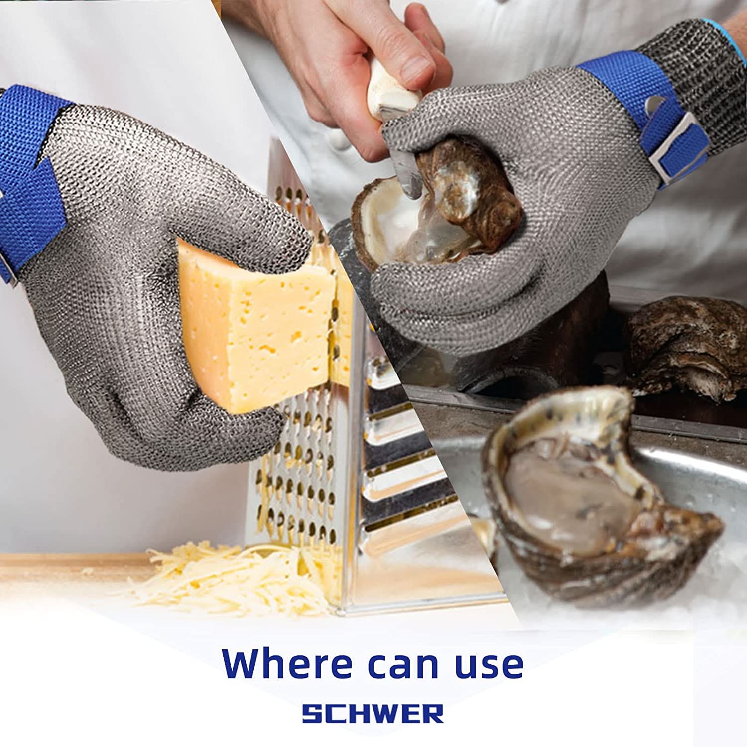 Cut-Resistant Stainless Steel Safety Gloves – Maximum Protection for Kitchen