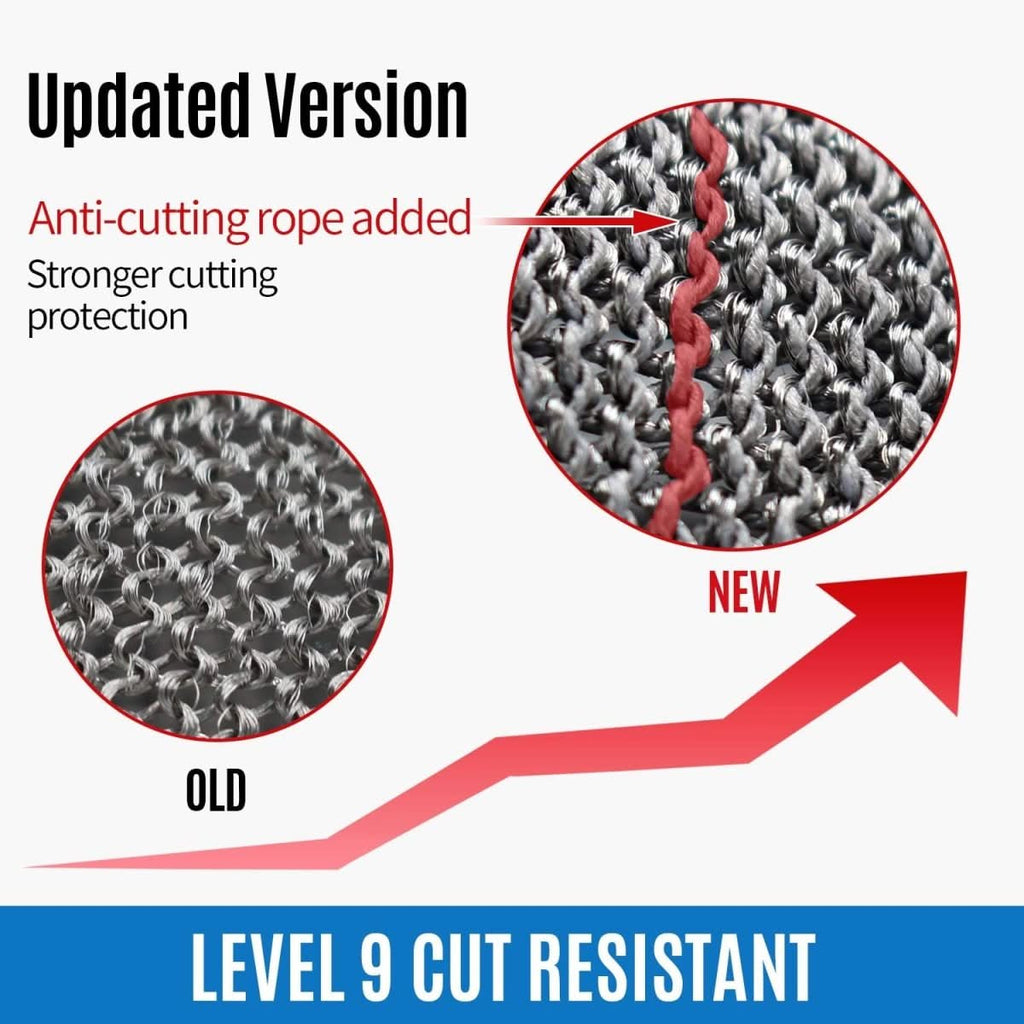 Cut-Resistant Stainless Steel Safety Gloves – Maximum Protection for Kitchen