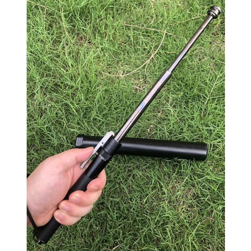 Extendable Steel Self-Defense Baton – Retractable Street Guard Safety Stick