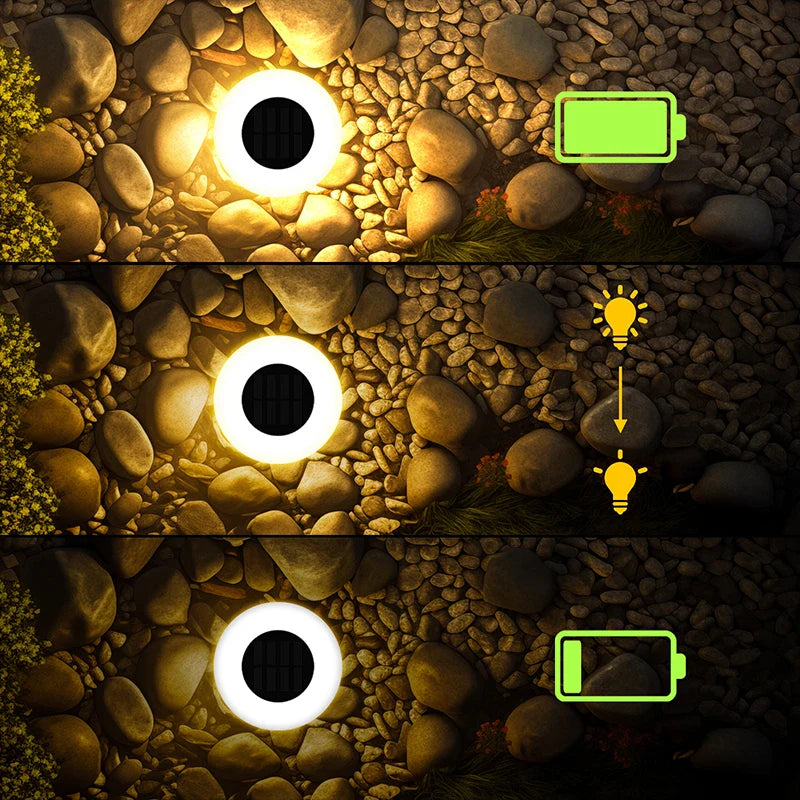 Solar Ground Light 4-Pack – 14 LEDs & 360° Ground Illumination