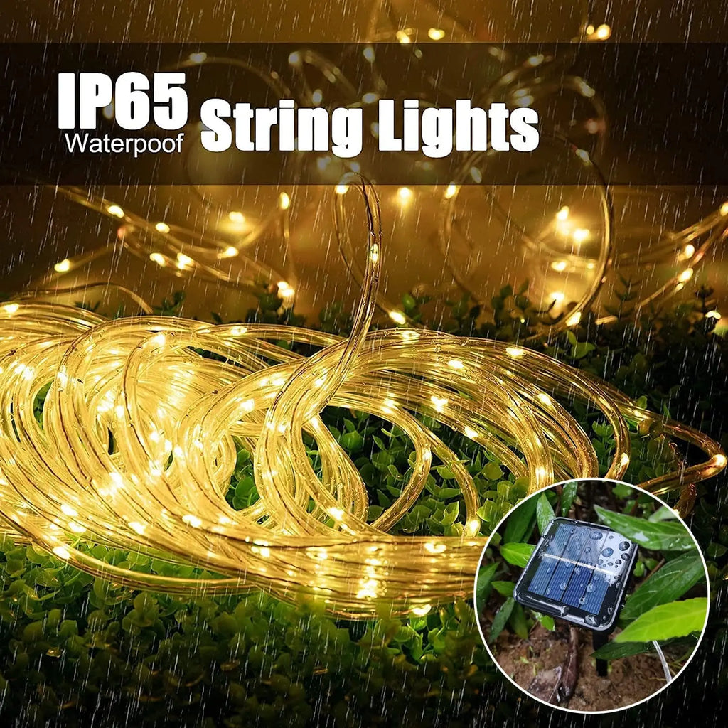 Solar Outdoor Christmas String Lights 7 to 32m